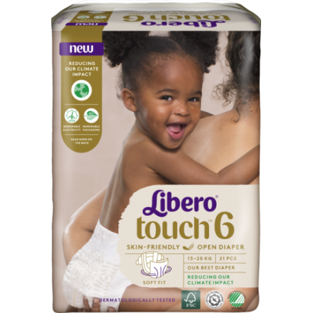 Libero Touch 6 (13-20Kg) 21vnt.