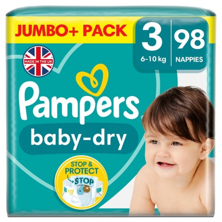 Pampers Baby Dry 3 (6-10kg) 98vnt.