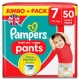 Pampers Pants 7 (17+kg) 50vnt.