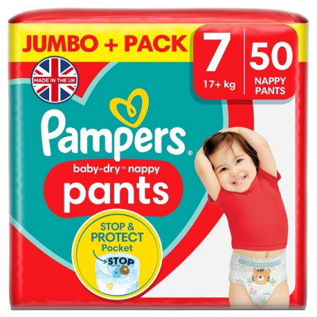 Pampers Pants 7 (17+kg) 50vnt.