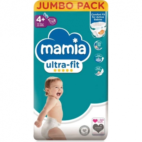 Mamia 4+ (10-15kg) 78vnt.