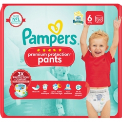 Pampers Premium Protection 6 (15+kg) Pants 27vnt.