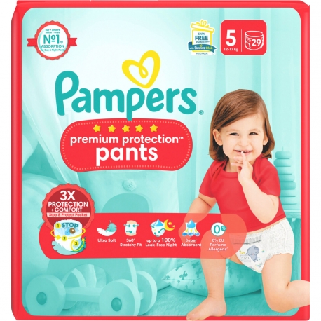 Pampers Premium Protection 5 (12-17kg) Pants 29vnt.