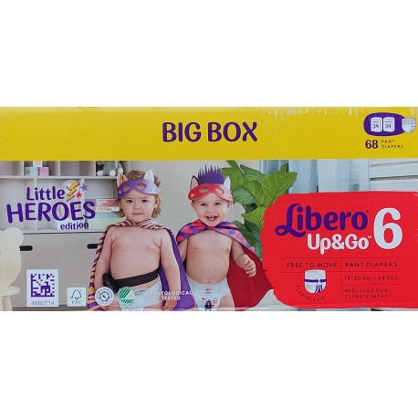 Libero Up&Go 6 (13-20Kg) 68vnt.