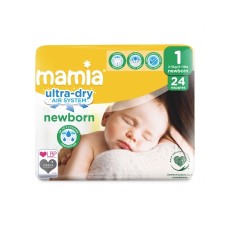 Mamia 1 (2-5kg) 24vnt.